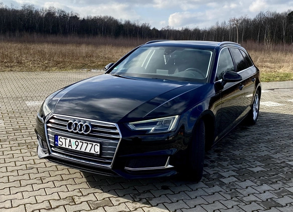 Audi A4 cena 86977 przebieg: 188895, rok produkcji 2019 z Myślenice małe 704